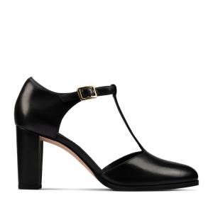 Clarks Kaylin 85 T Bar Pumps Damen Schwarz | CLK962SXU