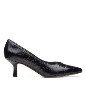 Clarks Violet 55 Court Pumps Damen Schwarz | CLK761GQC