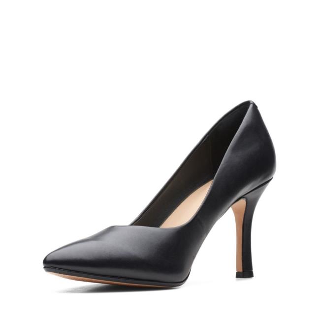 Clarks Violet 85 Court Pumps Damen Schwarz | CLK163GOX