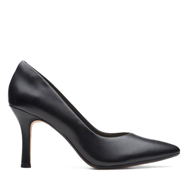 Clarks Violet 85 Court Pumps Damen Schwarz | CLK163GOX